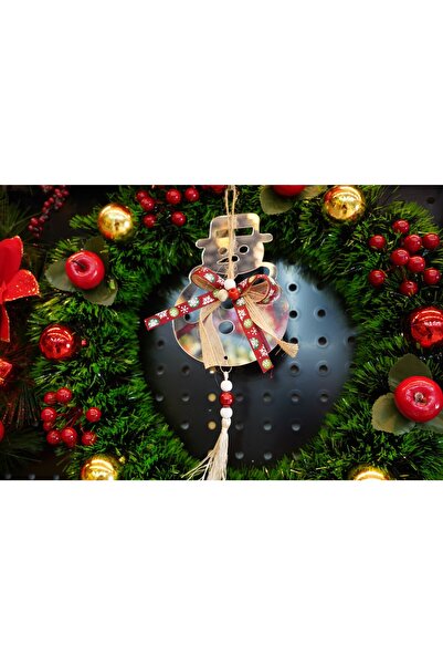 Flippy Χριστουγεννιάτικο Στολίδι, Flippy, Χιονάνθρωπος, Ασημί, Γυαλιστερό, 14*26CM, Ακρυλικό, Εσωτερικού/Εξωτερικού Χώρου