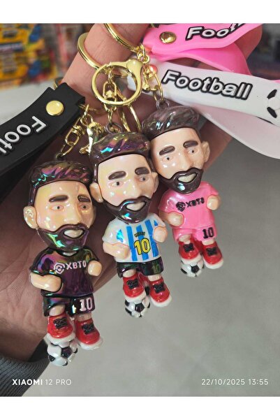 oyuncakçı savaş & europe shop Messi Parlak Model Figür Anahtarlık Hediyelik Oyuncak 1 ADET
