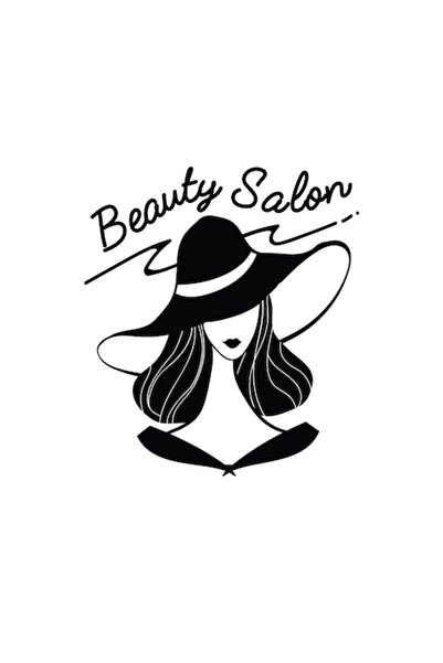 Oracal Autocolant decorativ „Salon de înfrumusețare”, 47×53 cm, negru,