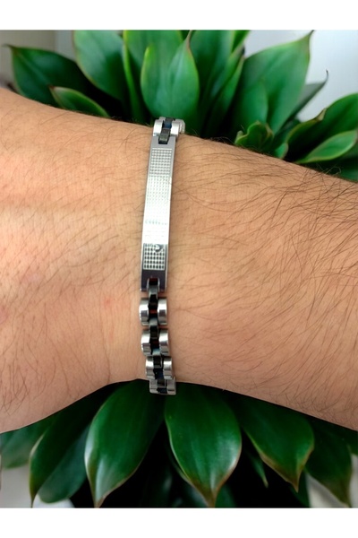 Lunays Stainless Steel Role Model Mesh Men's Silver Color Bracelet