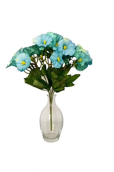 DEFNE DECOR Yapay Çiçek Gelincik Demeti 5 dal 40 cm mavi
