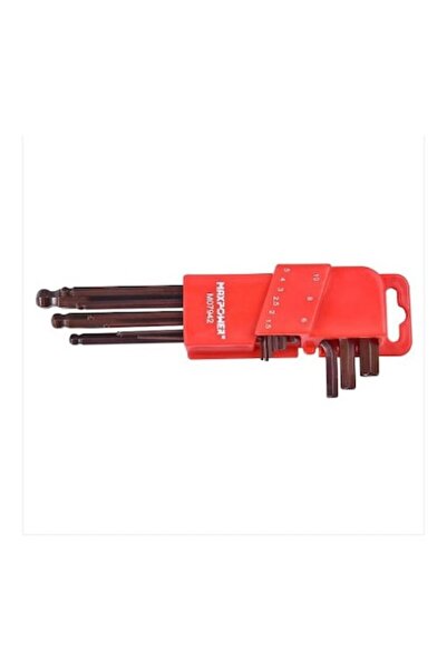 Maxpower Extra-Long Hex Key Set, 9 pcs, S2 Steel, 1.5-10 mm