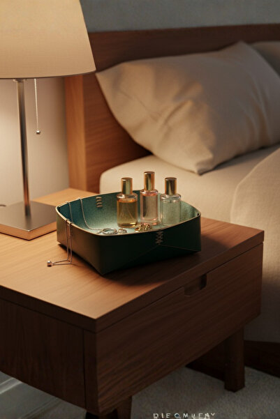 MKY El Yapımı Hakiki Deri Sepet, Dekoratif Anahtar Sepeti, Hediyelik Dekor Ka...