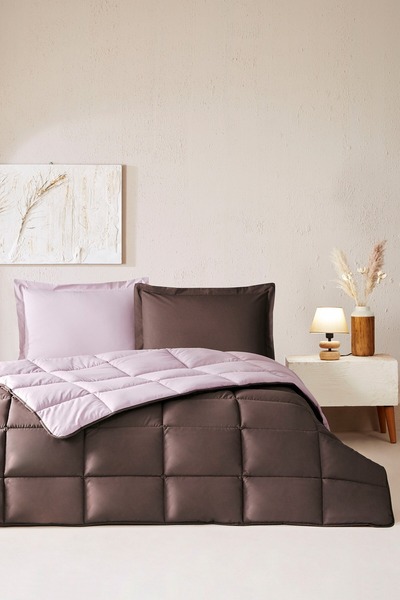 Özdilek Σετ κρεβατιού Colourist Ranforce Μονό Κρεβάτι Βιζόν-Μούρδι