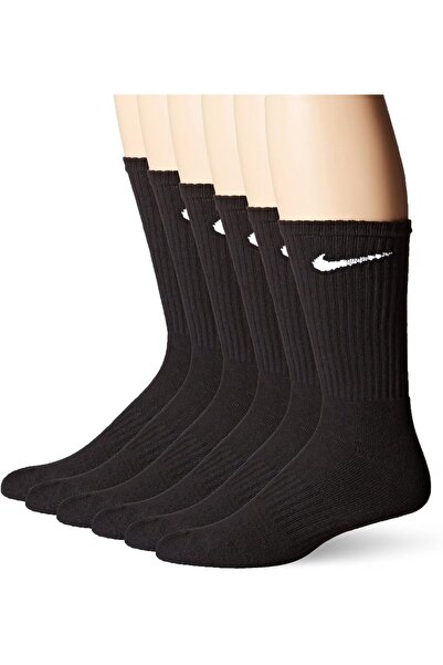 Nike Șosete Crew (Performance Bumbac Cushioned) Set 6 Bărbați Mărime 8-12, Ne...