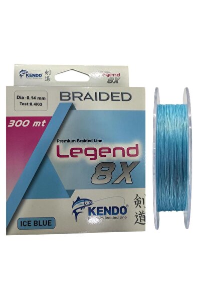 Kendo Legend 8X 300mt 0.14mm Örgü İp Misina Ice Blue