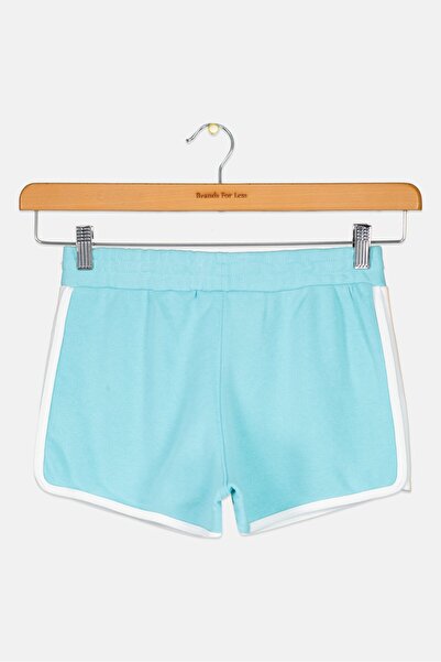 Levi's Kids Girl Brand Logo Basic Shorts, Turquoise