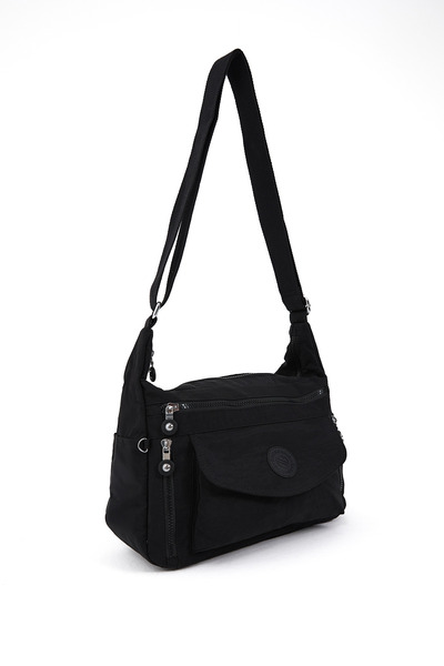 Sanmorris 3053 Women's Water Resistant Fabric 5-Compartment Crossbody Travel and Shoulder Bag