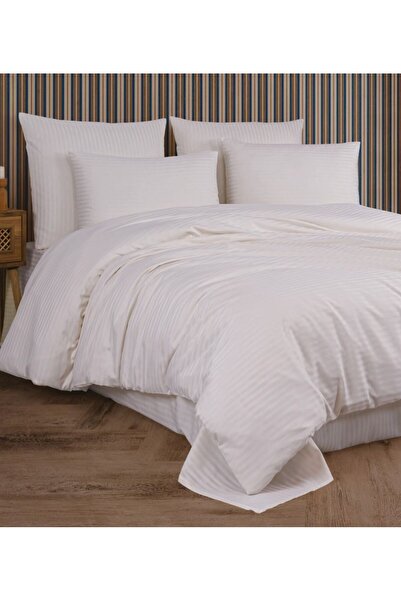 metin tekstil Бавовняний сатеневий комплект постільної білизни з лініями для ...