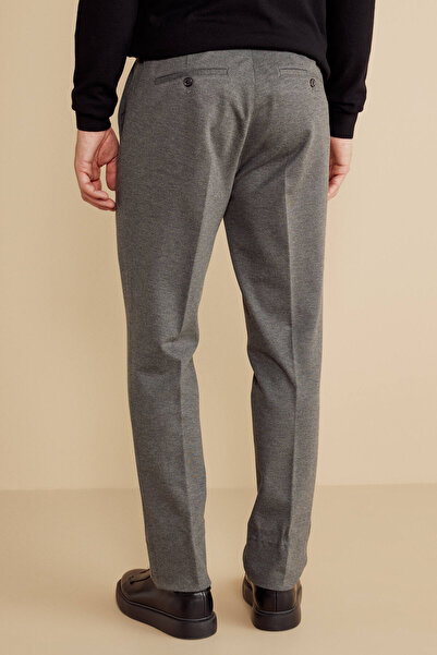 BROOKS BROTHERS Erkek Gri İçten Bağcıklı Yan Beli Lastikli Örme Jogger