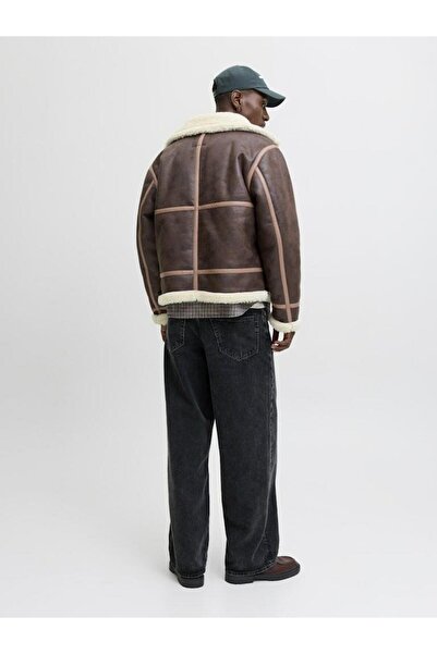 Jack & Jones Ανδρικό μπουφάν από συνθετικό δέρμα Jack Jones Liverpool Aviator 12282948