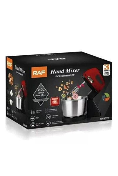 raf 2 in 1 hand and table mixer with 2L bowl, 270W power