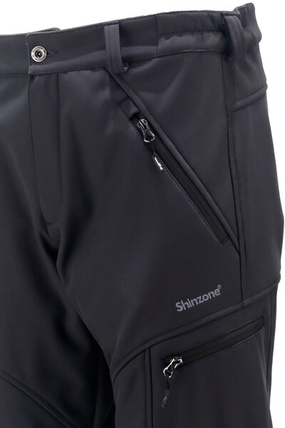 Shinzone Erkek Soft Shell içi Polarlı Outdoor Antrasit Pantolon