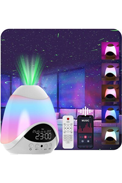 Generic Orbislux Star Projector - Star Light Projector with Alarm Clock, Remote & Timer