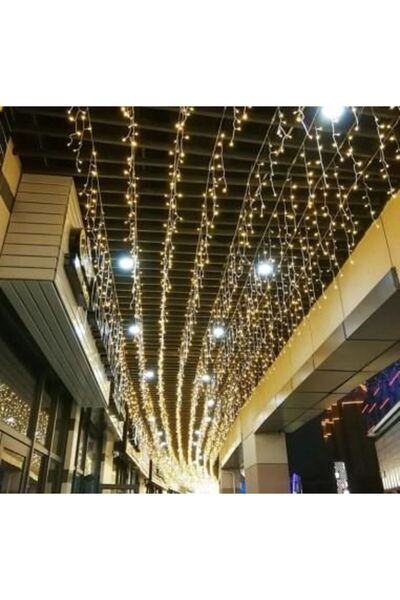 Gimihome Christmas curtain fringe light, interconnectable, cool white, 3 m x 3 m, 320 LEDs, model 9110W