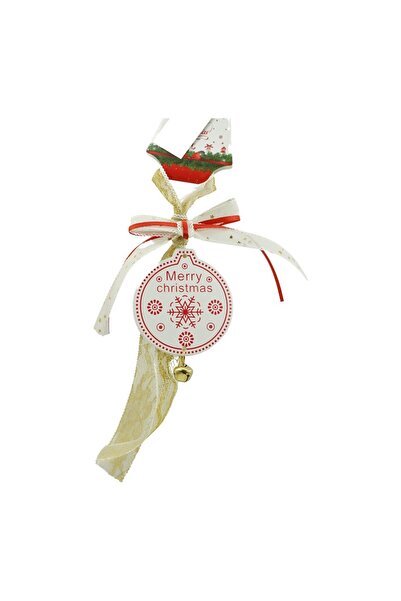 Flippy Χριστουγεννιάτικο στολίδι μενταγιόν, Flippy, λευκό, ξύλο, 25 εκ.