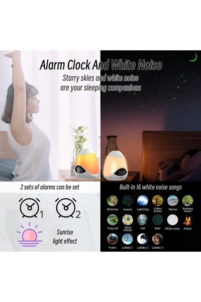 Generic Laser Star Projector - Syslux Galaxy Projector with 16 Colors, Bluetooth Speaker & 16 White Noises