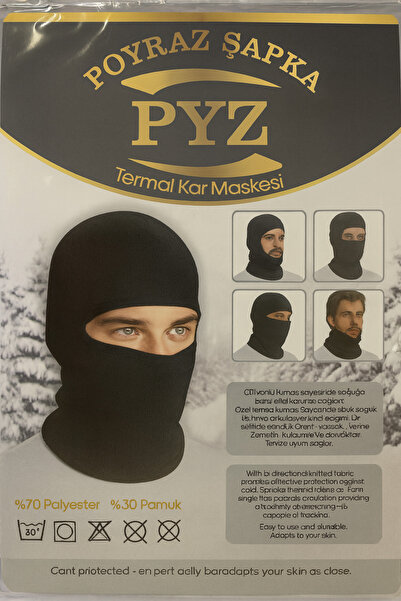 Poyraz Şapka Thermal Snow Mask Printed Patterns