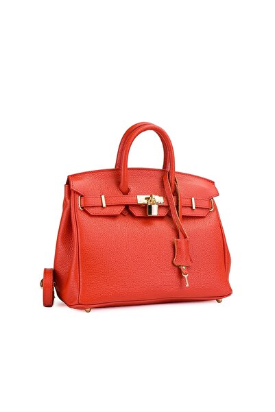 Posete Fagaras Poseta Piele Mini Edith - Portocaliu, 1 Compartiment, 3 Buzuna...