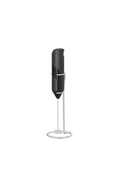 Doty MilkyFoam electric milk frother with vertical stand, stainless steel, 22 cm, black -