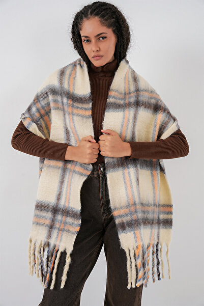 Bigdart Eșarfă groasă cu textura moale pentru femei 15951 - C. Bej