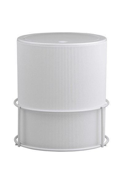 Okyanus Home Trash can, made of plastic and steel, modern design, 5 L, cylindrical shape, 22.5 x 19 x 19 ...