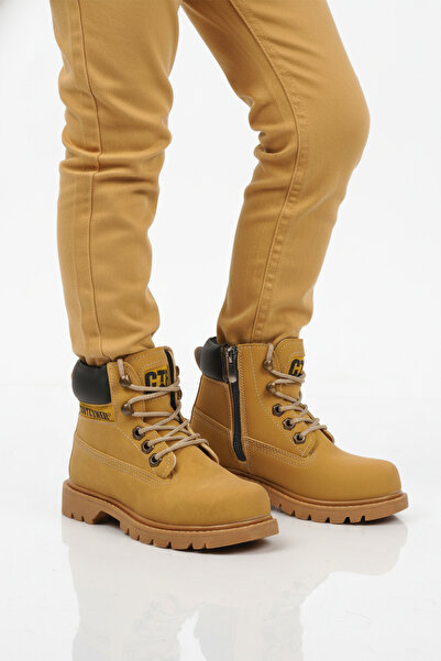 CONTEYNER ayakkabı Camel Nubuck Αντιολισθητικές Παιδικές Μπότες Unisex 921 F