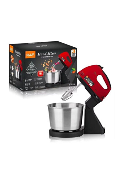 raf 2 in 1 hand and table mixer with 2L bowl, 270W power