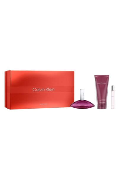 Calvin Klein Euphoria Woman Edp 100 Ml + Body Lotion 200 Ml + Edp 10 Ml