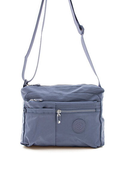 Sanmorris Geantă de tip crossbody din material textil cu mai multe compartimente, rezistentă la apă, marca 4006