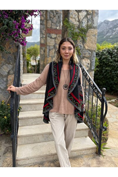 Punta Otantik Yg22606 Draped Italian Felt Vest