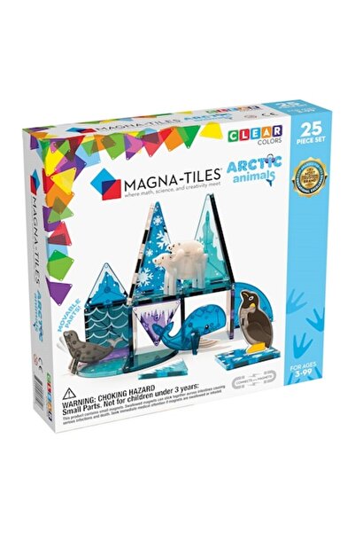 LİNİX Set de construcții magnetice Magna-Tiles - Animale arctice, 25 de piese