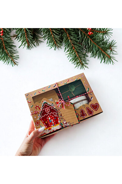 BeOne Cosmetics Festive printed kraft box with tag and Christmas twine ~ 3 pr...