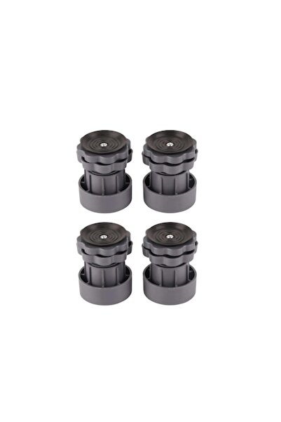 Doty Set of 4 Adjustable Feet for Washing Machine MoveIT - Plastic, Height-Adjustable, Grey