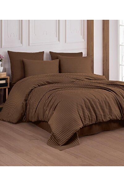 metin tekstil طقم غطاء لحاف مزدوج من القطن الساتان