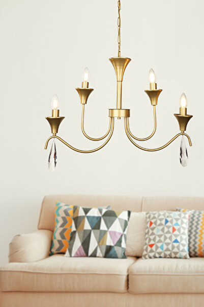 Begüsa Luno 4.Lü Taşlı Avize Eskitme