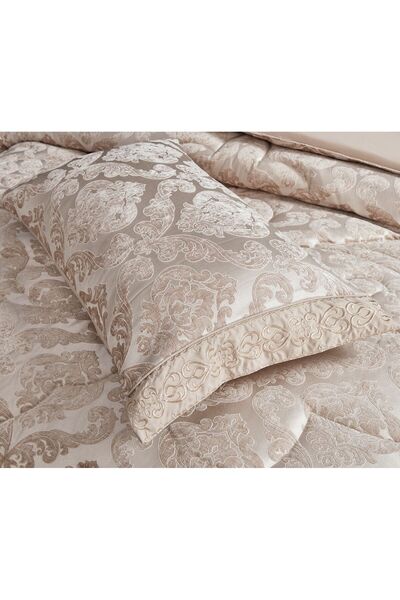 JOJO HOME Jacquard Cotton Bed Linen Set with Jacquard Duvet and Pillow – 7 pieces