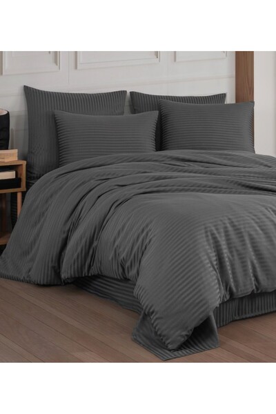 metin tekstil Set de lenjerie de pat dublu din satin de bumbac