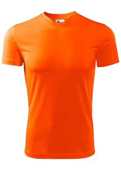 Malfini - Tricou bărbătesc Fantasy, portocaliu neon, mărimea 3XL