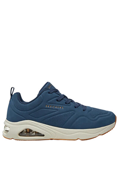 SKECHERS Men's sports shoes, TRES-AIR UNO-CASAIRAL 183090-NVY navy blue, -leather 45