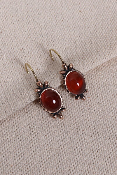 Süspüs Accessories Authentic Earrings with Agate Stone