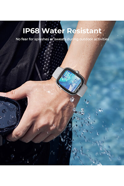 AUKEY Smartwatch with Calling Function, 1.83-inch TFT display, IP68 Waterproof, 15 Days SW-2S-SV