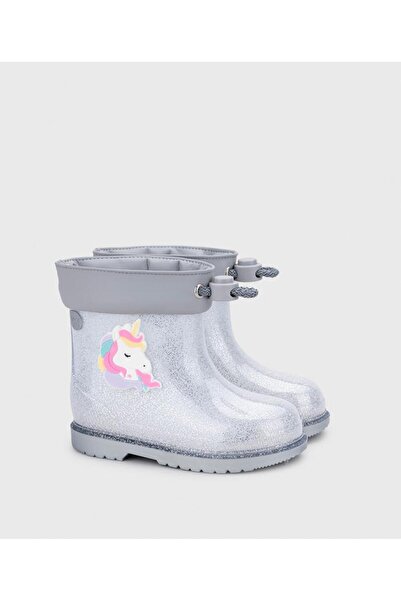 IGOR Παιδικές μπότες βροχής Bimbi Unicornio Glitter Ασημί