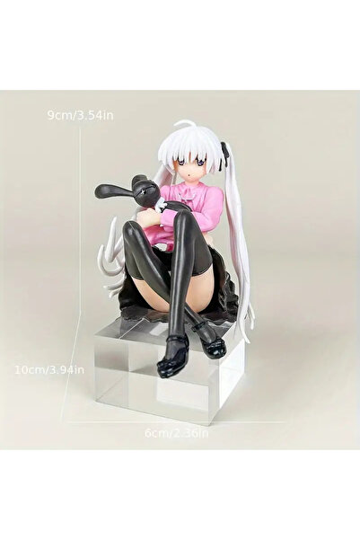 shellwetr Anime PVC Heykeli - Beyaz Saçlı ve Beyaz Kıyafetli Kız Miku 1 Adet