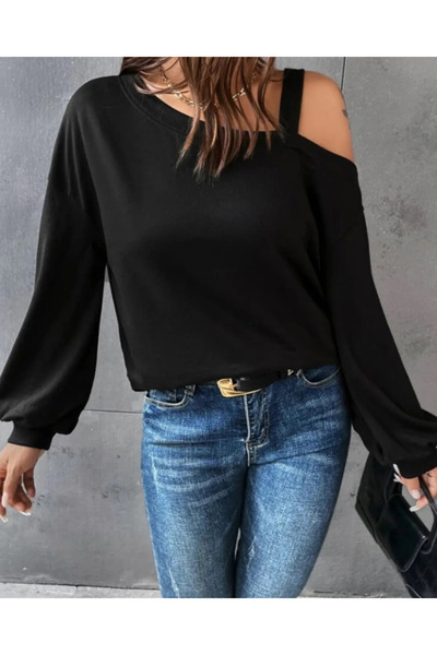 StilVibe Stylish Color Black Slim Fit Blouse for Women Editor's Picks