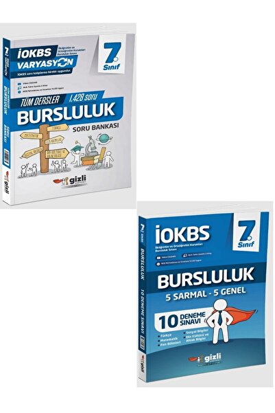Efsane Yayınları 7.Sınıf Gizli Yayınları Bursluluk Soru Bankası İOKBS + 7.Sın...
