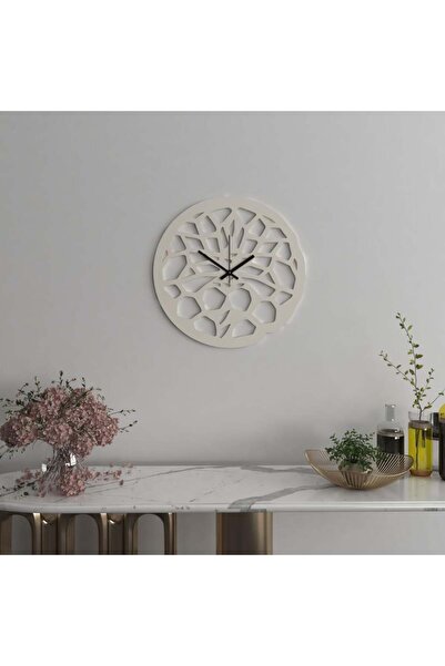 4gdran ساعة حائط خشبية بتصميم حلزوني وهندسي