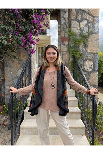 Punta Otantik Yg22604 Draped Italian Felt Vest