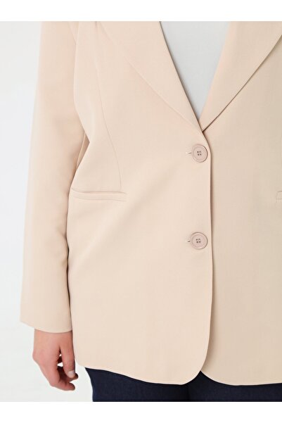 ALİA Classic Oversized Jacket - Beige -