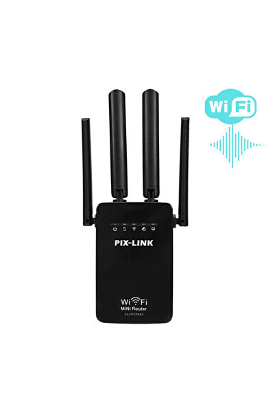 CLAUSTEEL Amplificator de semnal WiFi, 2.4GHz, 300Mbps, 4 antene, port LAN, c...